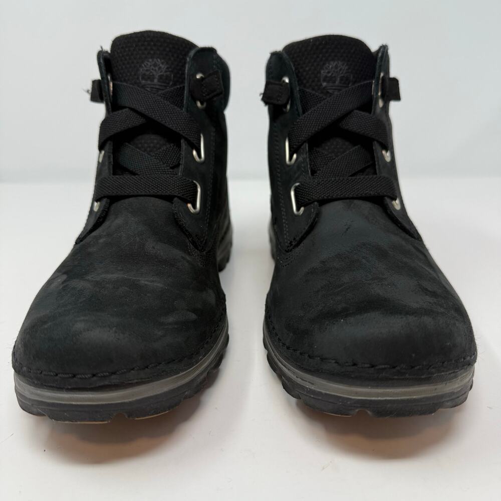 Timberland Hiking Boots Women's 7 Black Suede Leather Hikers Outdoors - Picture 7 of 12
